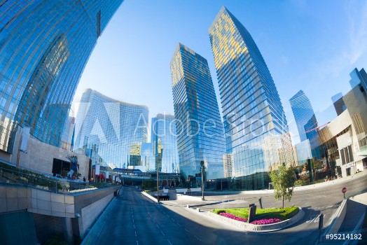 Bild på Business centre with skyscrapers Las Vegas